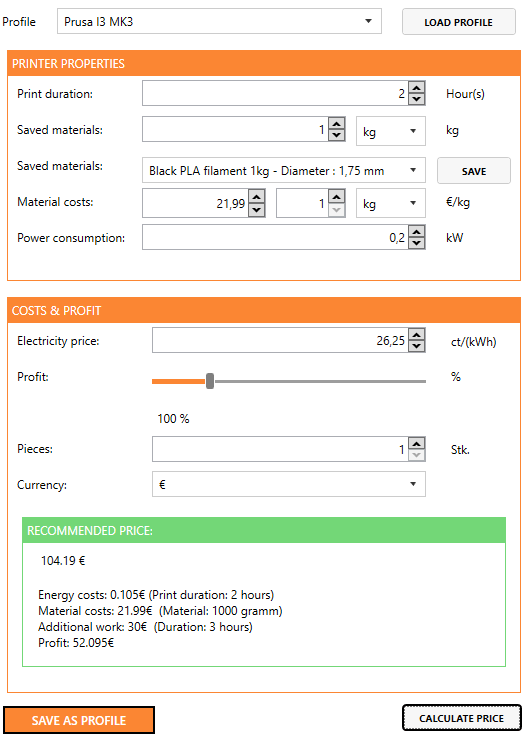 Print calculator – General announcements and releases Prusa3D Forum